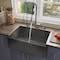 Alfi Brand Concrete Color 30" Reversible Sgl Fireclay Farmhouse Kitchen Sink ABCO3020SB - alternate 2